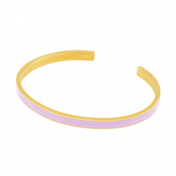 Bracelet jonc en acier doré et laque Bracelet jonc en acier doré et laque