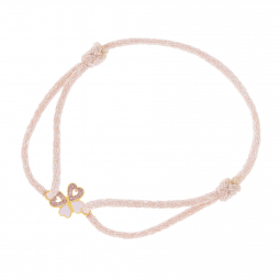 Bracelet cordon en or jaune et laque