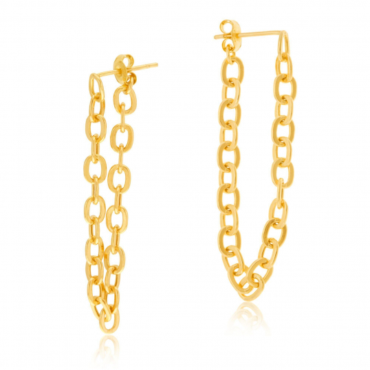 Boucles d'oreilles en or jaune