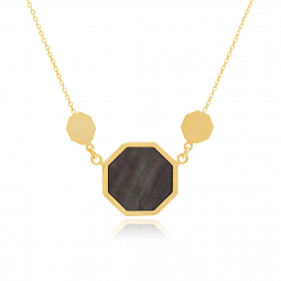 Collier en or jaune et nacre
