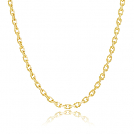 Chaîne en or jaune, maille forçat