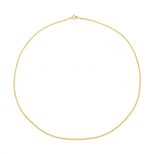Chaîne en or jaune, maille forçat