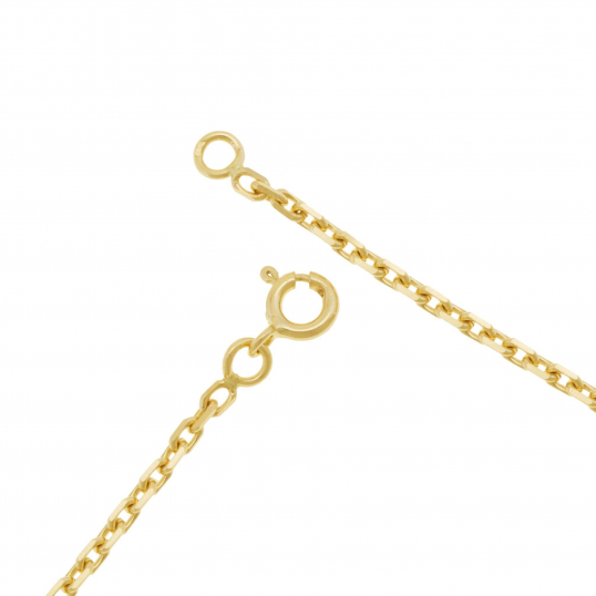 Chaîne en or jaune, maille forçat