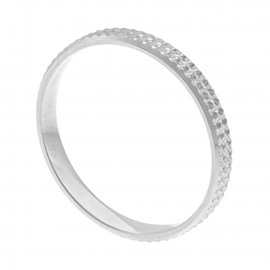 Alliance en or gris 2.5mm
