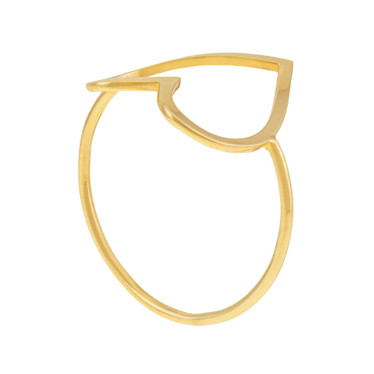 Bague en or jaune, coeur