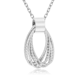 Collier en argent rhodié