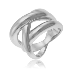Bague en argent rhodié