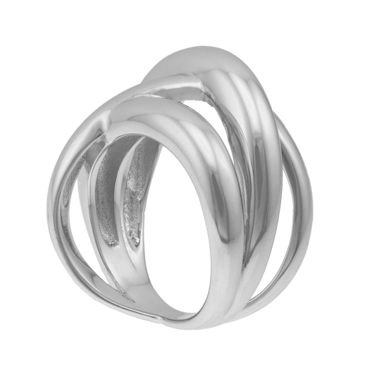 Bague en argent rhodié