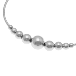 Bracelet en argent rhodié