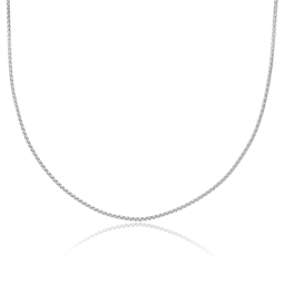 Collier en argent rhodié