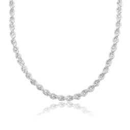 Collier en argent rhodié