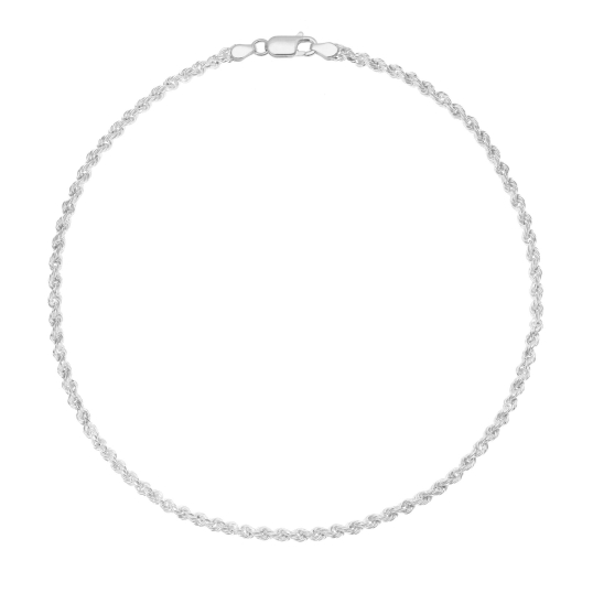 Collier en argent rhodié