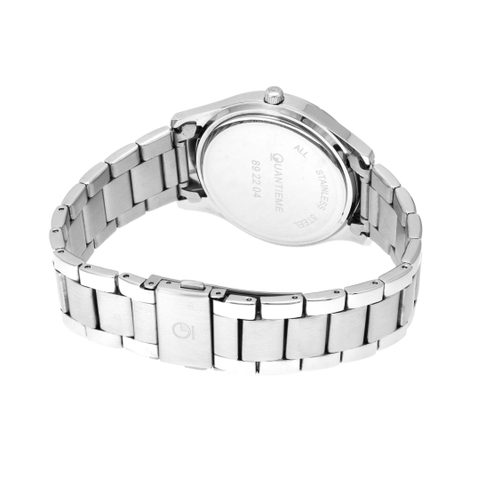 Montre homme, boite en acier, bracelet en acier et verre minéral