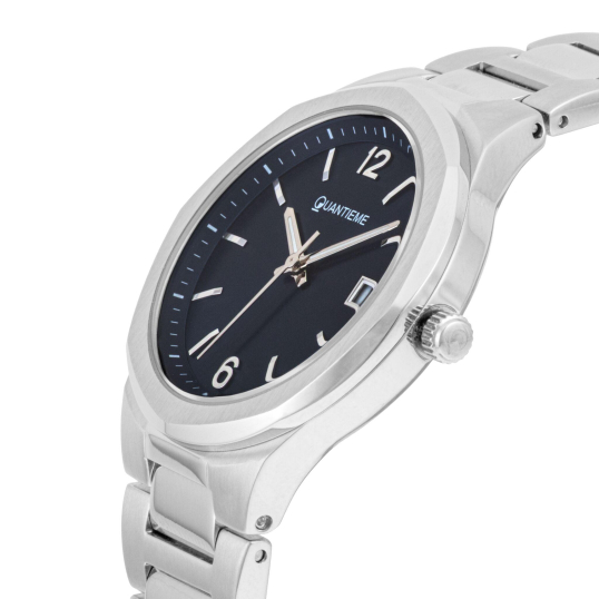 Montre femme, boite et bracelet en acier, verre minéral