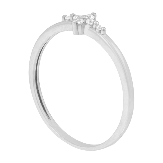 Bague en or gris et diamants Bague en or gris et diamants