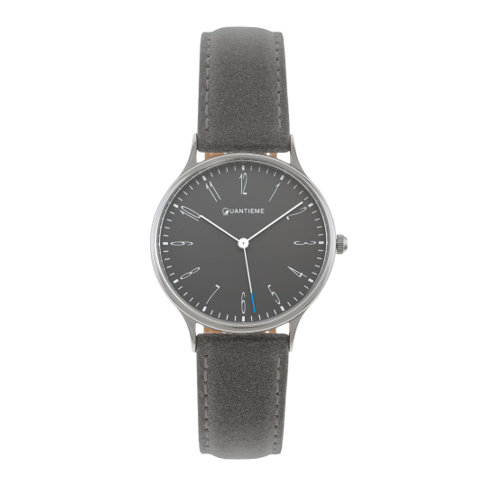 Montre homme, boite en acier, bracelet en cuir vieilli, verre minéral