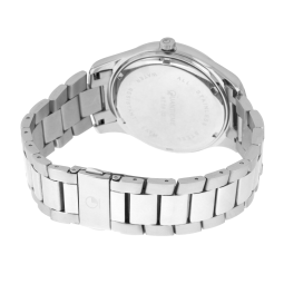Montre homme, boîte acier, bracelet acier et verre minéral