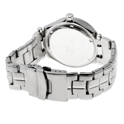 Montre homme étanche 100 m, boîte et bracelet en acier, verre minéral