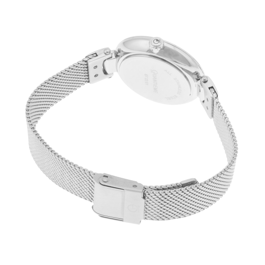 Montre femme, boite et bracelet en acier, verre minéral et cadran nacré Montre femme, boite et bracelet en acier, verre minéral et cadran nacré