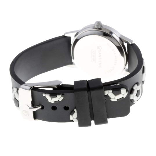 Montre, boîte acier, bracelet silicone, verre minéral, kids