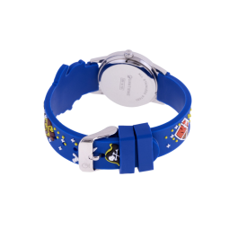 Montre, boîte acier, bracelet silicone, verre minéral, kids