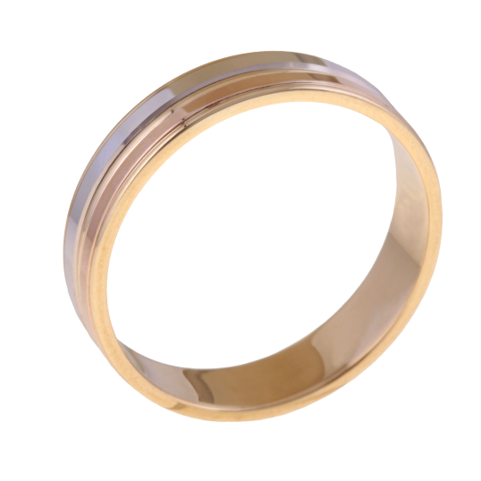 Alliance en trois ors 5 mm
