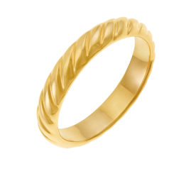 Alliance en or jaune,4 mm