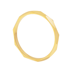 Alliance en or jaune, ciselée 2 mm