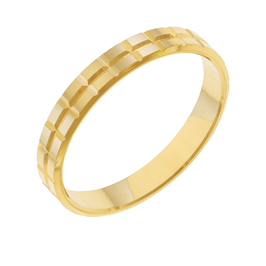 Alliance en or jaune, 3 mm