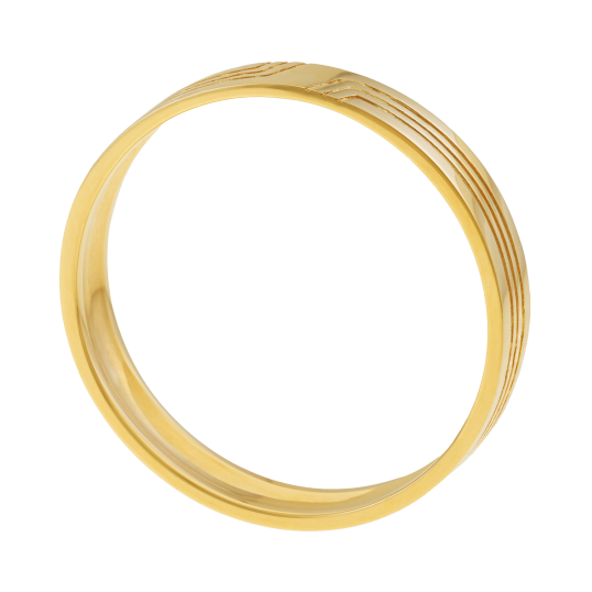 Alliance en or jaune, 4 mm Alliance en or jaune, 4 mm