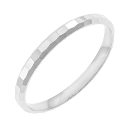 Alliance en or gris 2mm