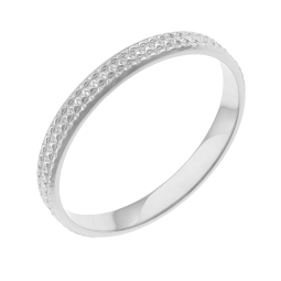 Alliance en or gris 2.5mm