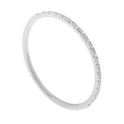 Bague or gris et diamants