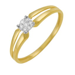 Bague en 2 ors et diamants