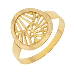 Bague en or jaune, ajourée