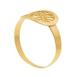 Bague en or jaune, ajourée