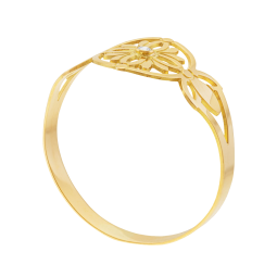 Bague en or jaune et oxyde de zirconium 