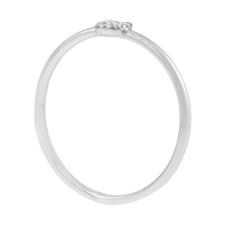 Bague en or gris et diamants