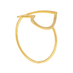 Bague en or jaune, coeur