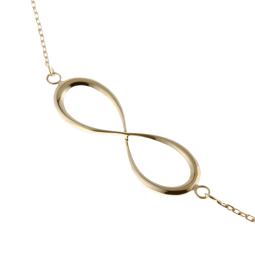 Bracelet en or jaune, motif infini ajouré