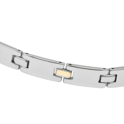 Bracelet en or jaune et acier