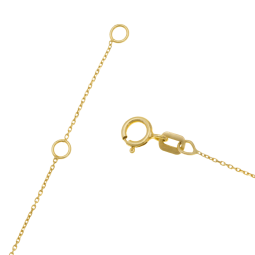 Bracelet en or jaune, coeurs