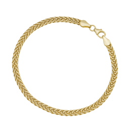 Bracelet en or jaune, maille fantaisie