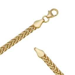 Bracelet en or jaune, maille fantaisie