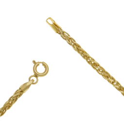 Bracelet or jaune maille palmier