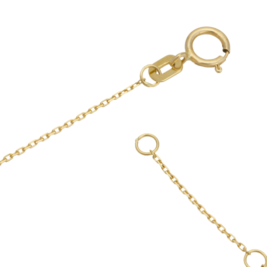 Bracelet en or jaune rhodié, oxydes de zirconium