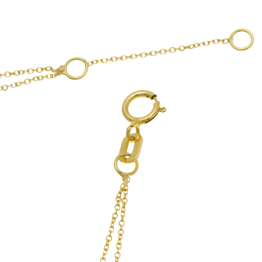 Bracelet en or jaune, perles de culture