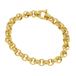 Bracelet en or jaune, maille jaseron