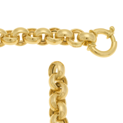 Bracelet en or jaune, maille jaseron