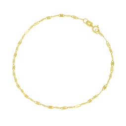 Bracelet en or jaune maille fantaisie